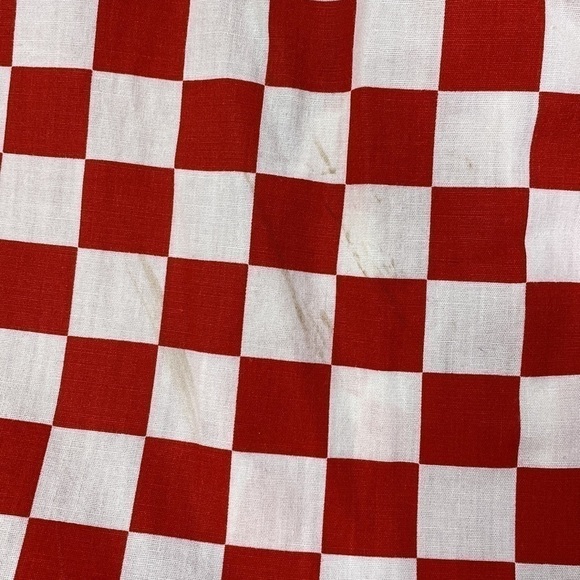 Vintage Christopher Scott Retro Red Check Short Sleeve Button Up Shirt Medium - Picture 6 of 9